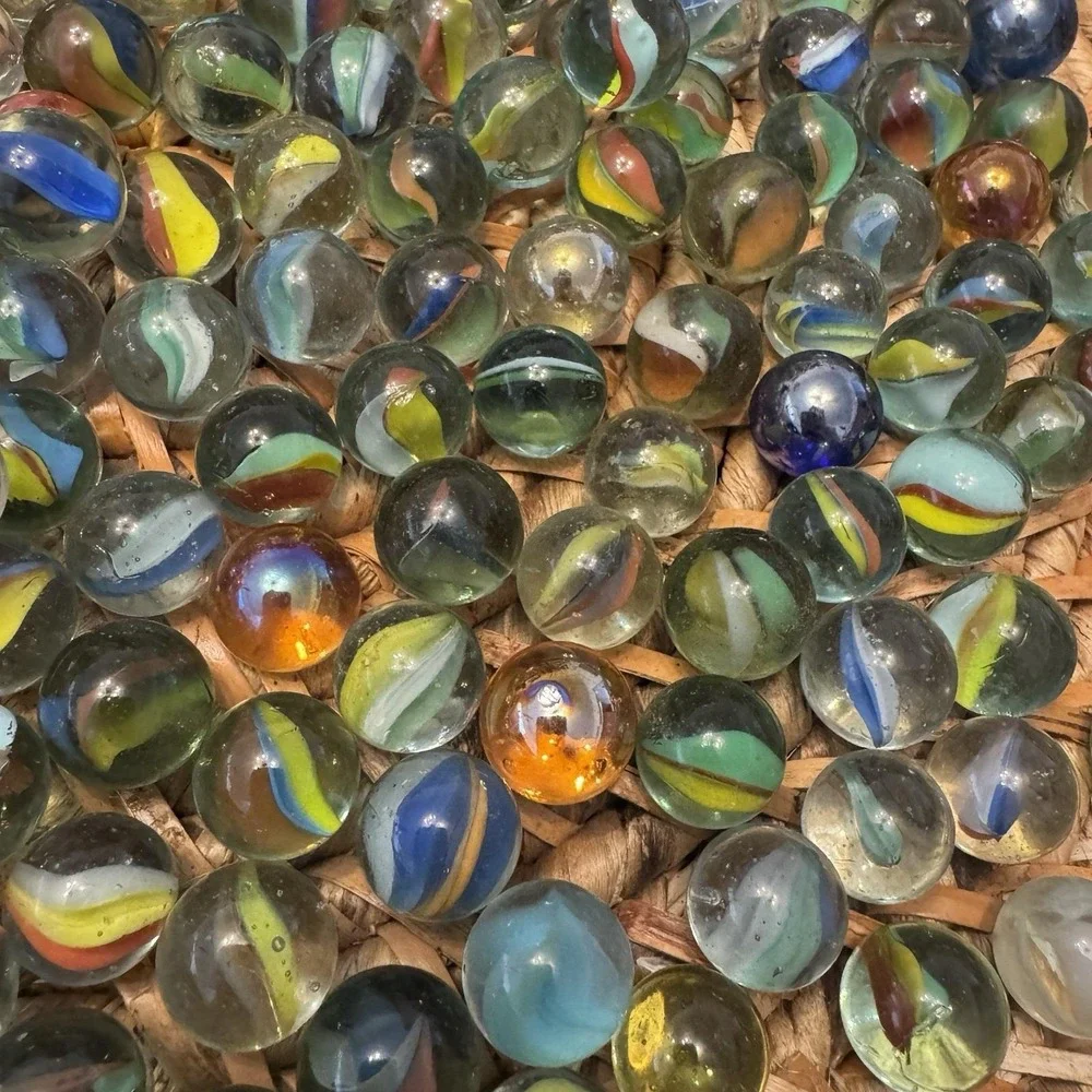 Vintage Cat Eye Mixture Collectible Game Colorful Lot‎ Of Marbles 250 Total